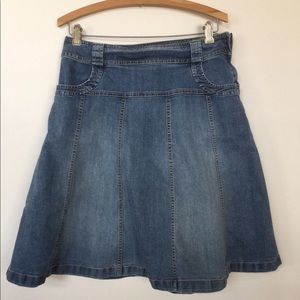 GH Bass skater denim skirt size 6